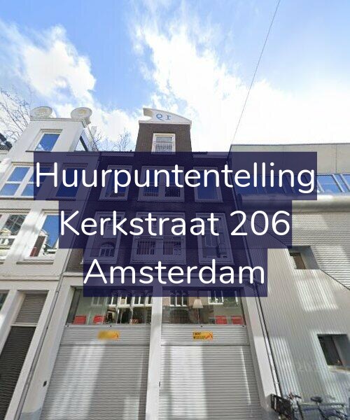 Foto gevel Huurpuntentelling voor Kerkstraat 206, Amsterdam