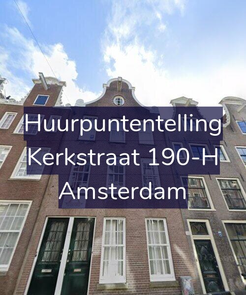 Foto gevel Huurpuntentelling voor Kerkstraat 190-H, Amsterdam