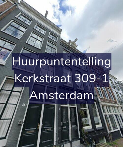 Foto gevel Huurpuntentelling voor Kerkstraat 309-1, Amsterdam