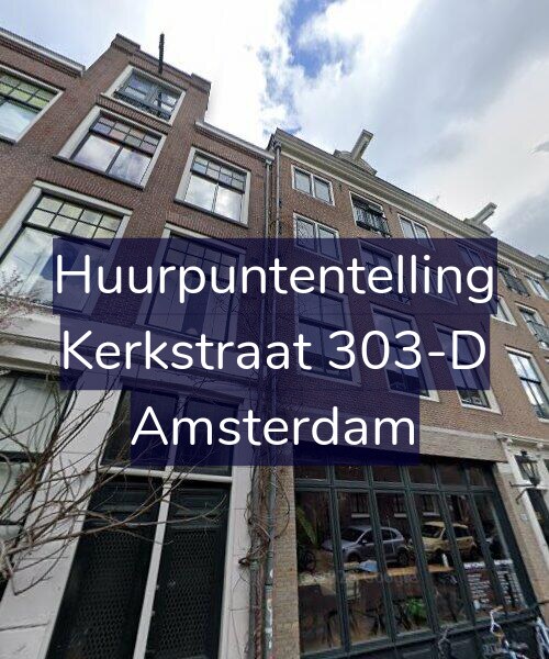 Foto gevel Huurpuntentelling voor Kerkstraat 303-D, Amsterdam
