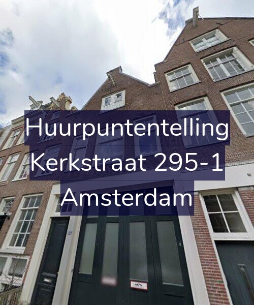 Foto gevel Huurpuntentelling voor Kerkstraat 295-1, Amsterdam