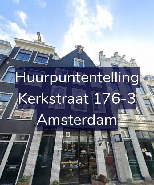 Foto gevel Huurpuntentelling voor Kerkstraat 176-3, Amsterdam