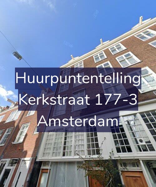 Foto gevel Huurpuntentelling voor Kerkstraat 177-3, Amsterdam