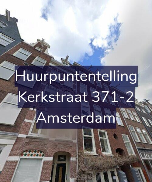 Foto gevel Huurpuntentelling voor Kerkstraat 371-2, Amsterdam