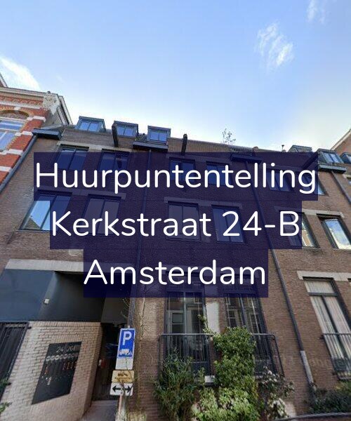 Foto gevel Huurpuntentelling voor Kerkstraat 24-B, Amsterdam