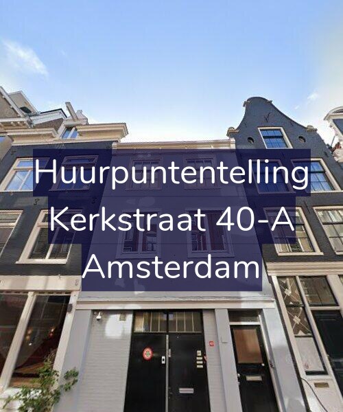 Foto gevel Huurpuntentelling voor Kerkstraat 40-A, Amsterdam