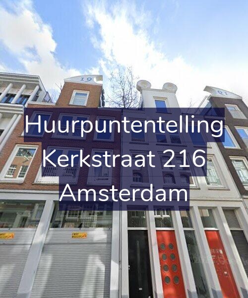 Foto gevel Huurpuntentelling voor Kerkstraat 216, Amsterdam