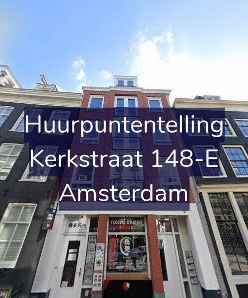 Foto gevel Huurpuntentelling voor Kerkstraat 148-E, Amsterdam