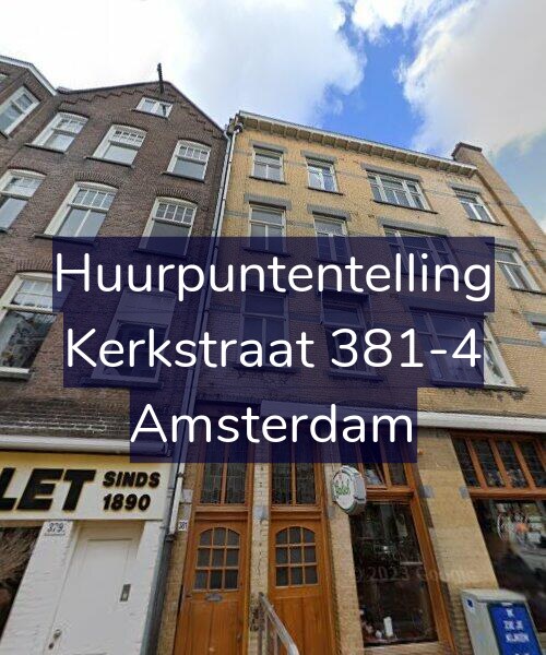 Foto gevel Huurpuntentelling voor Kerkstraat 381-4, Amsterdam