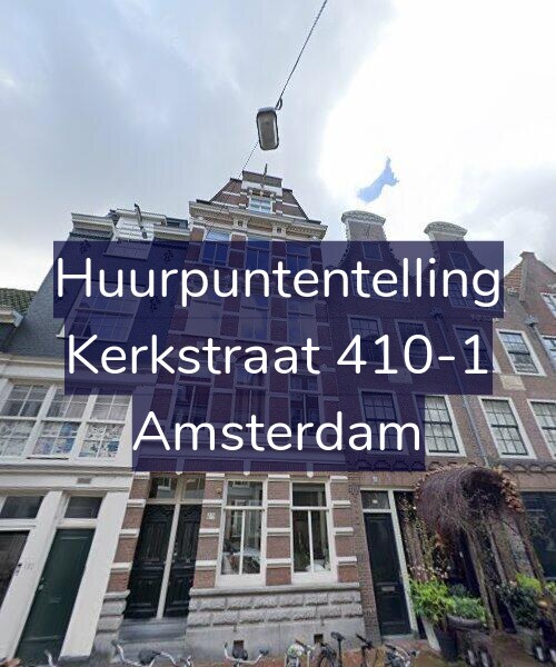 Foto gevel Huurpuntentelling voor Kerkstraat 410-1, Amsterdam