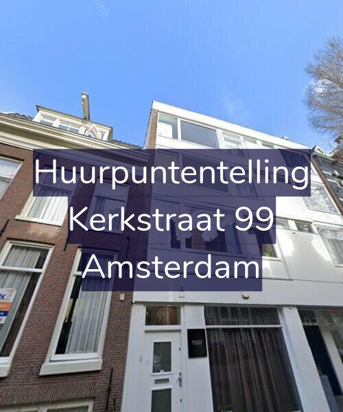 Foto gevel Huurpuntentelling voor Kerkstraat 99, Amsterdam