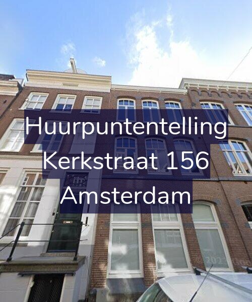 Foto gevel Huurpuntentelling voor Kerkstraat 156, Amsterdam
