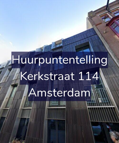 Foto gevel Huurpuntentelling voor Kerkstraat 114, Amsterdam