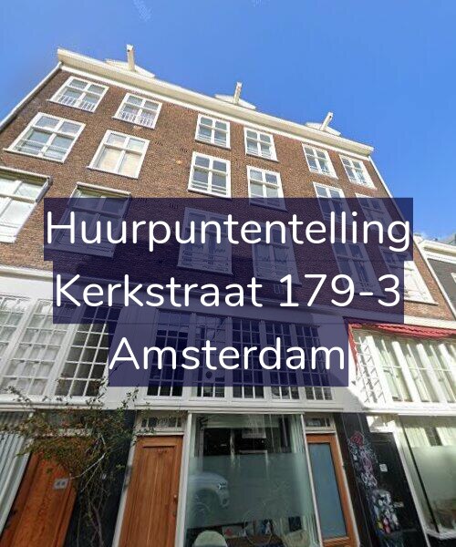 Foto gevel Huurpuntentelling voor Kerkstraat 179-3, Amsterdam