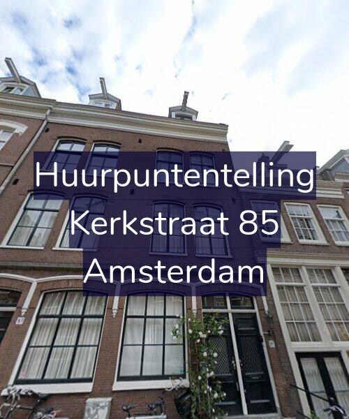 Foto gevel Huurpuntentelling voor Kerkstraat 85, Amsterdam