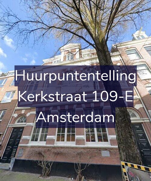 Foto gevel Huurpuntentelling voor Kerkstraat 109-E, Amsterdam
