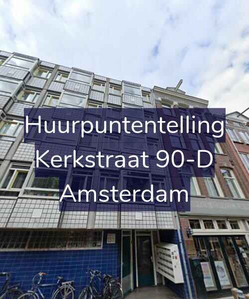 Foto gevel Huurpuntentelling voor Kerkstraat 90-D, Amsterdam