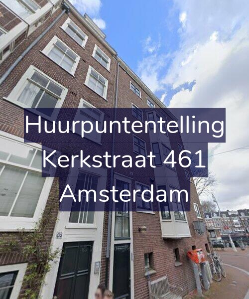 Foto gevel Huurpuntentelling voor Kerkstraat 461, Amsterdam
