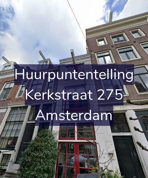Foto gevel Huurpuntentelling voor Kerkstraat 275, Amsterdam