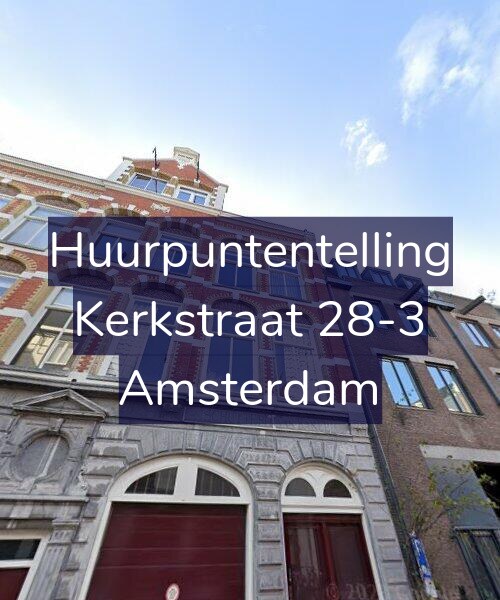 Foto gevel Huurpuntentelling voor Kerkstraat 28-3, Amsterdam