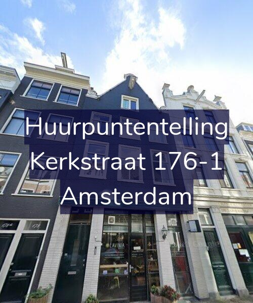 Foto gevel Huurpuntentelling voor Kerkstraat 176-1, Amsterdam