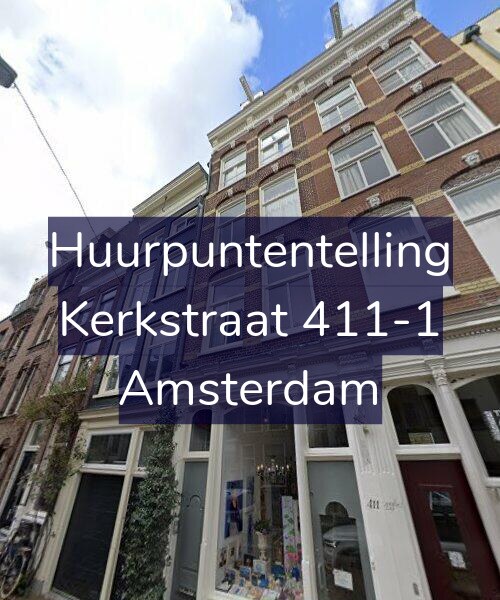 Foto gevel Huurpuntentelling voor Kerkstraat 411-1, Amsterdam