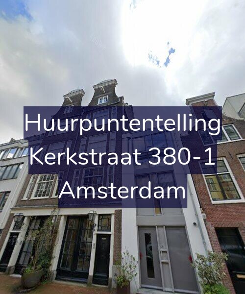 Foto gevel Huurpuntentelling voor Kerkstraat 380-1, Amsterdam