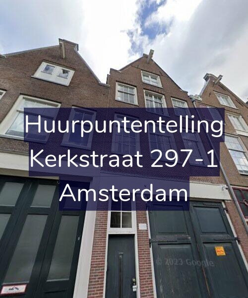 Foto gevel Huurpuntentelling voor Kerkstraat 297-1, Amsterdam