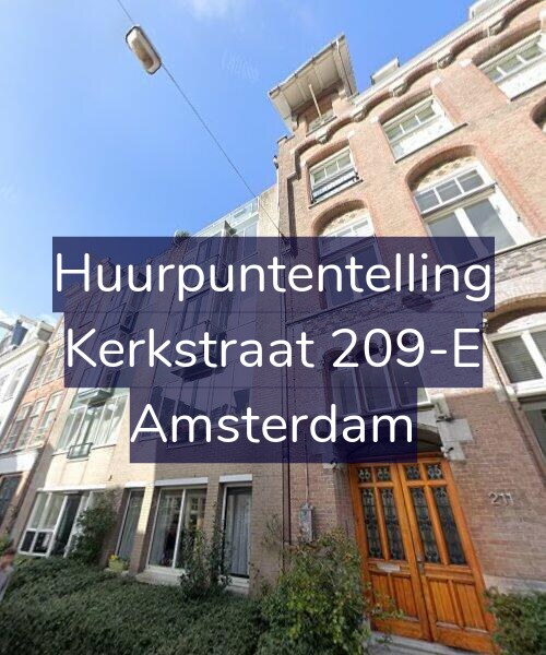 Foto gevel Huurpuntentelling voor Kerkstraat 209-E, Amsterdam