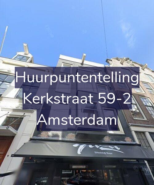 Foto gevel Huurpuntentelling voor Kerkstraat 59-2, Amsterdam