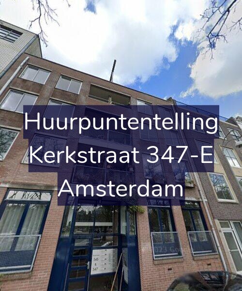 Foto gevel Huurpuntentelling voor Kerkstraat 347-E, Amsterdam