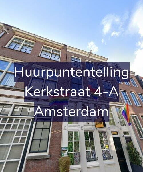 Foto gevel Huurpuntentelling voor Kerkstraat 4-A, Amsterdam