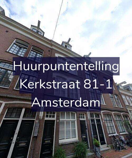 Foto gevel Huurpuntentelling voor Kerkstraat 81-1, Amsterdam
