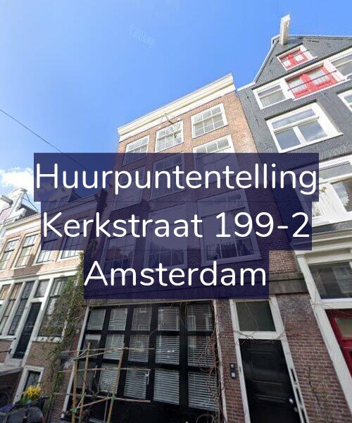 Foto gevel Huurpuntentelling voor Kerkstraat 199-2, Amsterdam