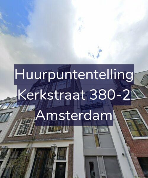 Foto gevel Huurpuntentelling voor Kerkstraat 380-2, Amsterdam