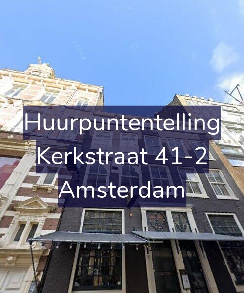 Foto gevel Huurpuntentelling voor Kerkstraat 41-2, Amsterdam