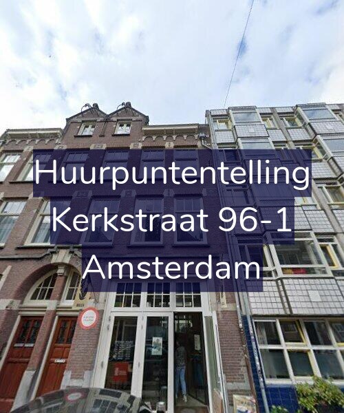 Foto gevel Huurpuntentelling voor Kerkstraat 96-1, Amsterdam