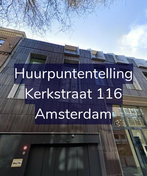 Foto gevel Huurpuntentelling voor Kerkstraat 116, Amsterdam