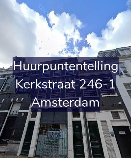 Foto gevel Huurpuntentelling voor Kerkstraat 246-1, Amsterdam