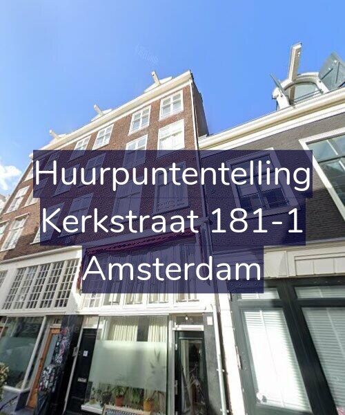 Foto gevel Huurpuntentelling voor Kerkstraat 181-1, Amsterdam