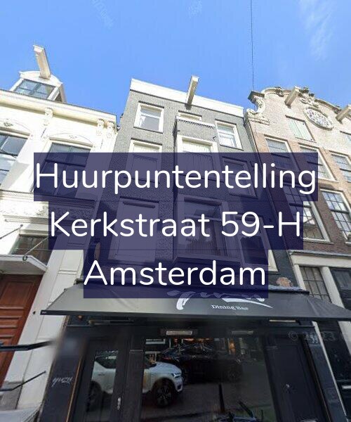 Foto gevel Huurpuntentelling voor Kerkstraat 59-H, Amsterdam