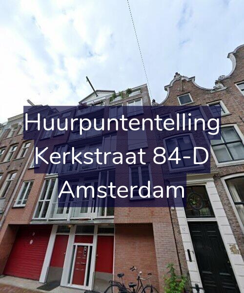 Foto gevel Huurpuntentelling voor Kerkstraat 84-D, Amsterdam
