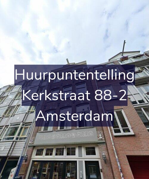 Foto gevel Huurpuntentelling voor Kerkstraat 88-2, Amsterdam