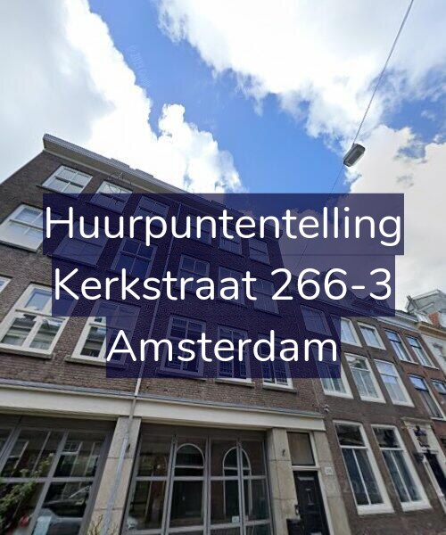 Foto gevel Huurpuntentelling voor Kerkstraat 266-3, Amsterdam