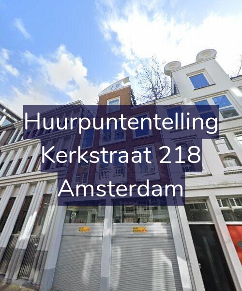 Foto gevel Huurpuntentelling voor Kerkstraat 218, Amsterdam