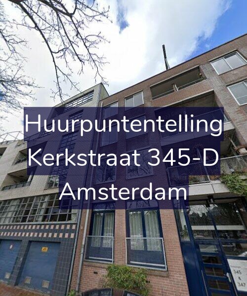 Foto gevel Huurpuntentelling voor Kerkstraat 345-D, Amsterdam