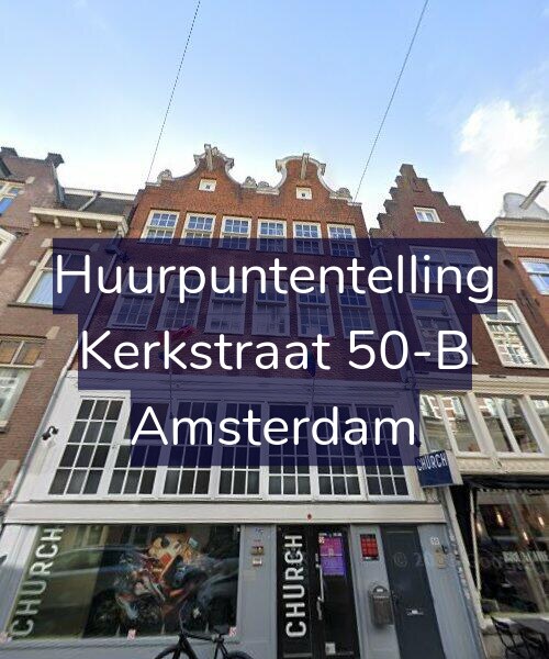 Foto gevel Huurpuntentelling voor Kerkstraat 50-B, Amsterdam