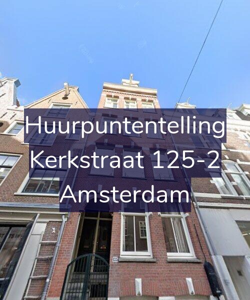 Foto gevel Huurpuntentelling voor Kerkstraat 125-2, Amsterdam