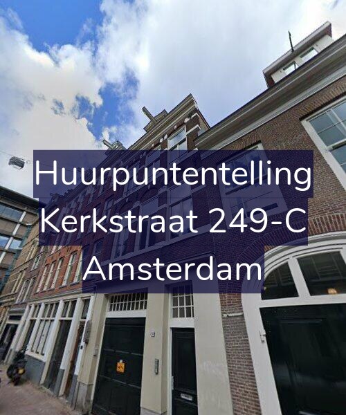 Foto gevel Huurpuntentelling voor Kerkstraat 249-C, Amsterdam