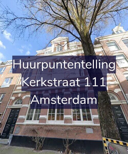 Foto gevel Huurpuntentelling voor Kerkstraat 111, Amsterdam
